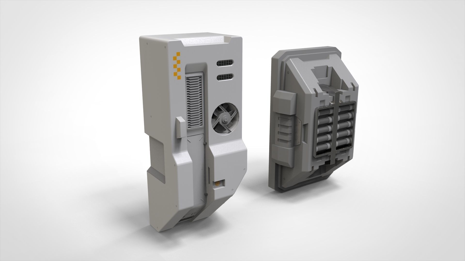 sci-fi Architecture kitbash 49 3D model_10