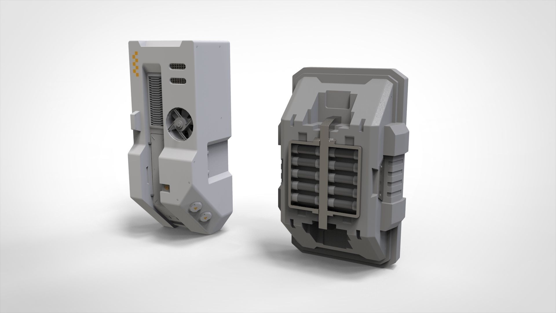 sci-fi Architecture kitbash 49 3D model_11