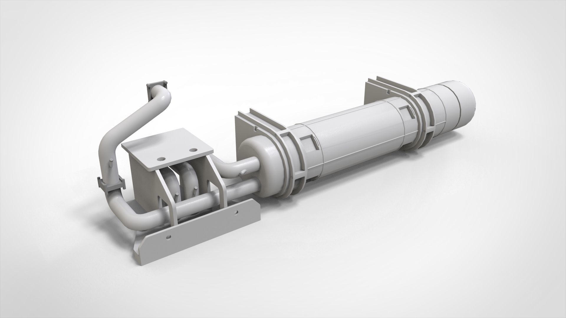 sci-fi Architecture kitbash 49 3D model_2