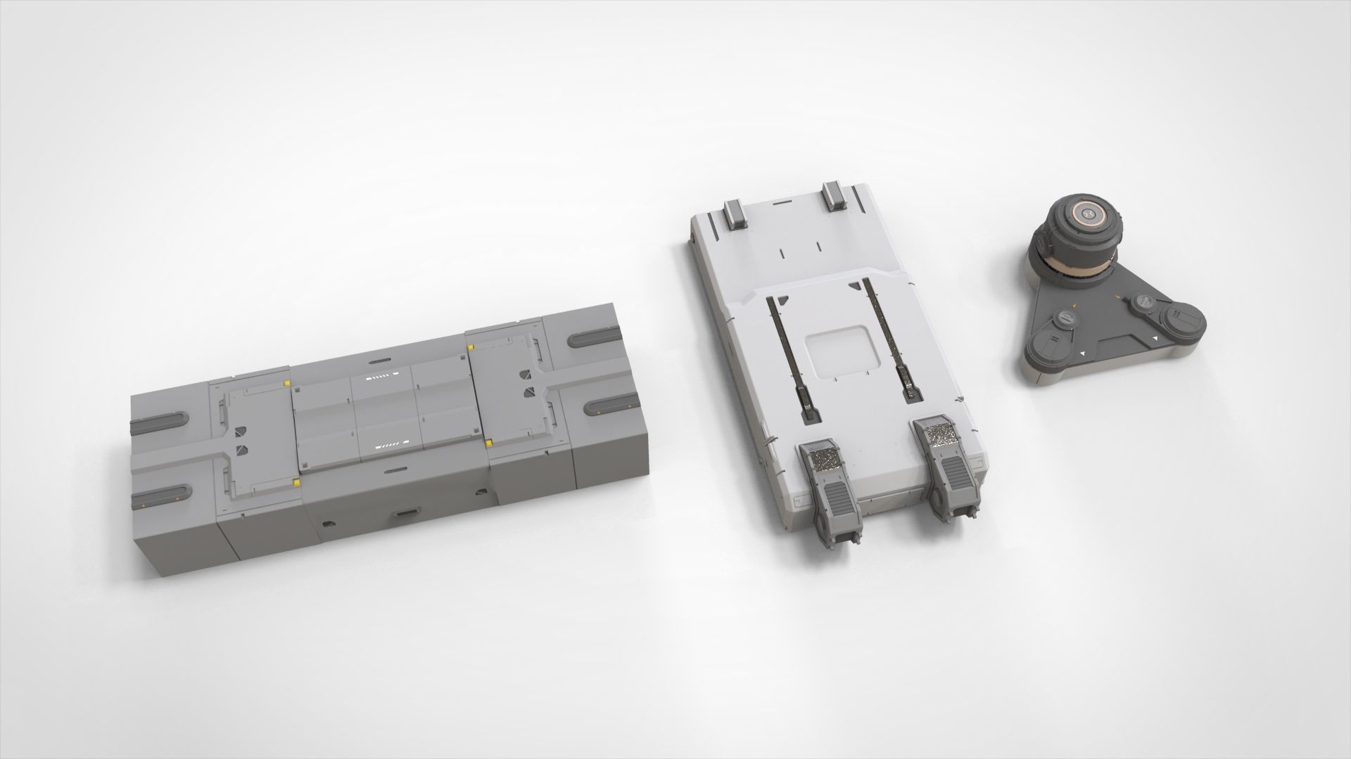 sci-fi Architecture kitbash 49 3D model_14