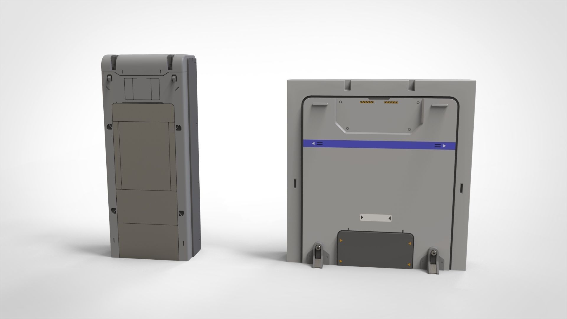 sci-fi Architecture kitbash 49 3D model_3