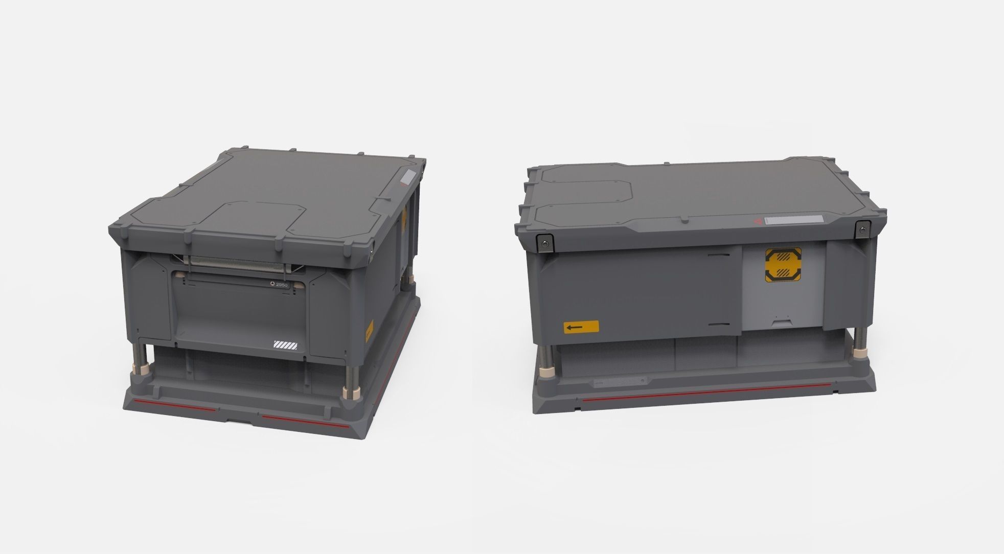 sci-fi Architecture kitbash 49 3D model_4