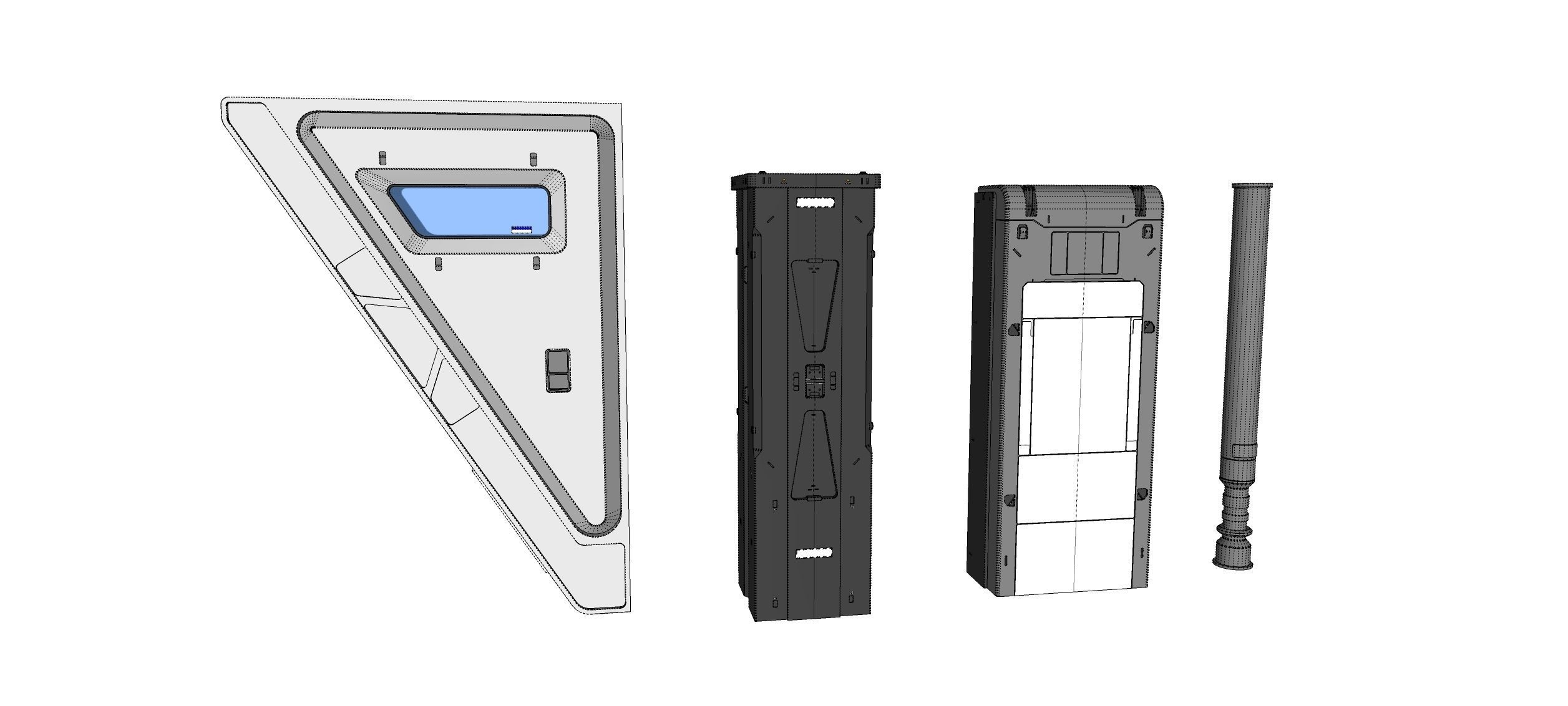 sci-fi Architecture kitbash 49 3D model_19