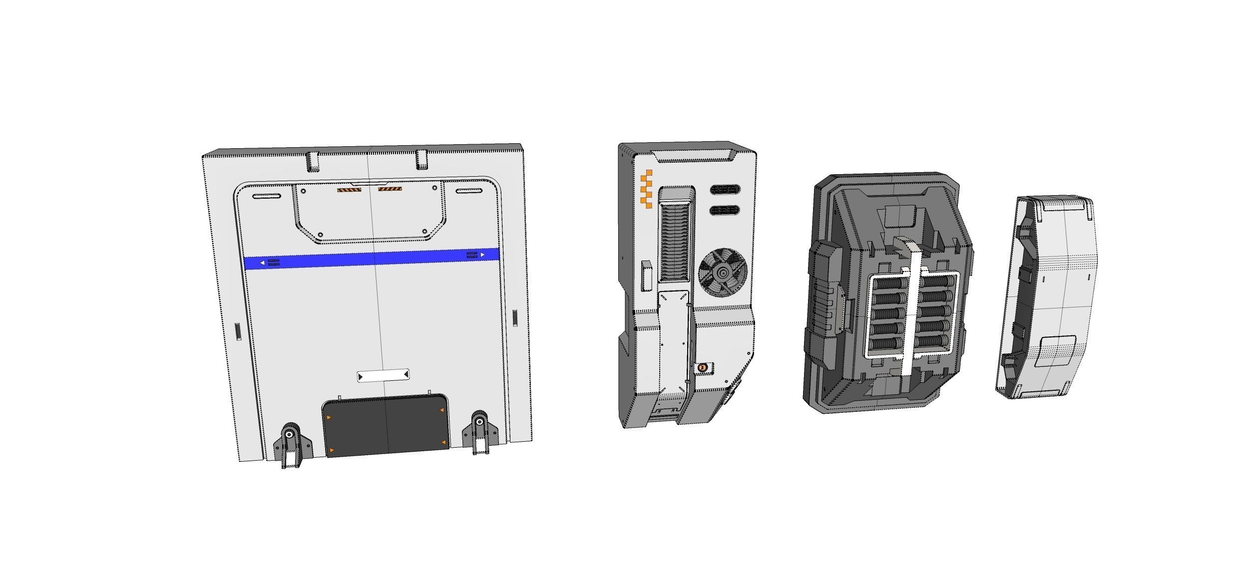 sci-fi Architecture kitbash 49 3D model_17