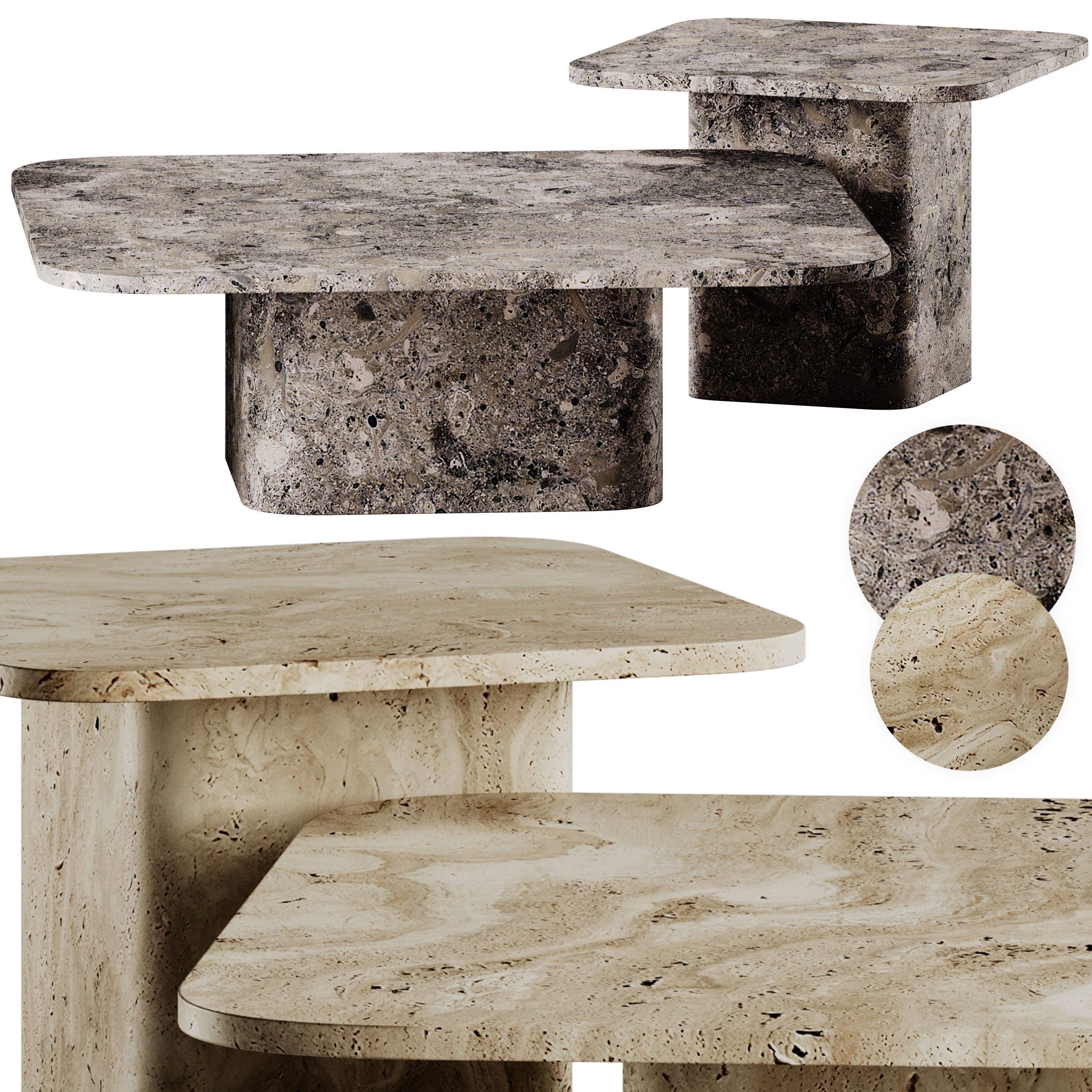 Bolia Eida Coffee Tables 3D model_2