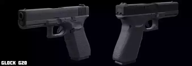 Glock G20 Free Game Ready Asset