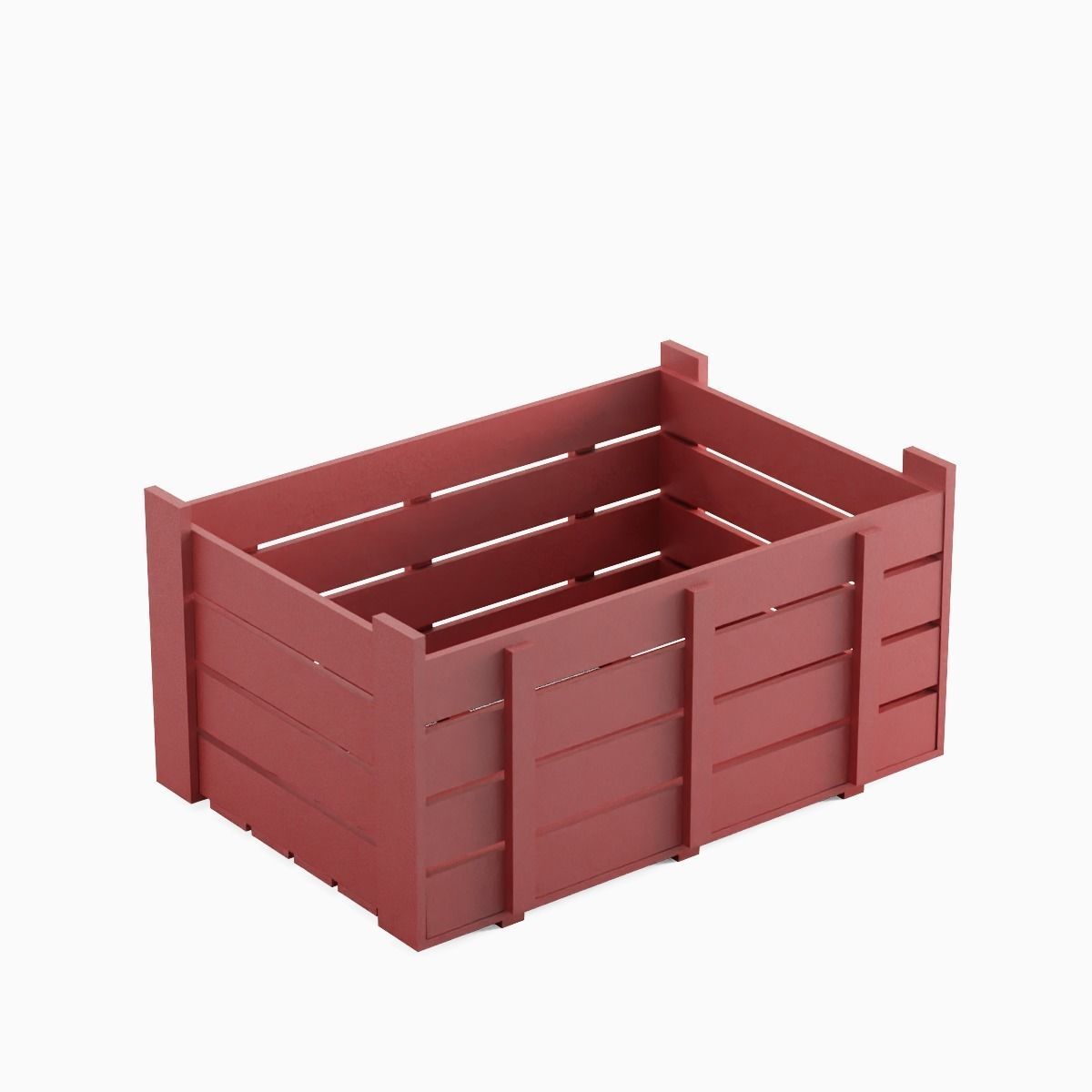 Plastic Crate 07 Low-poly 3D model_5