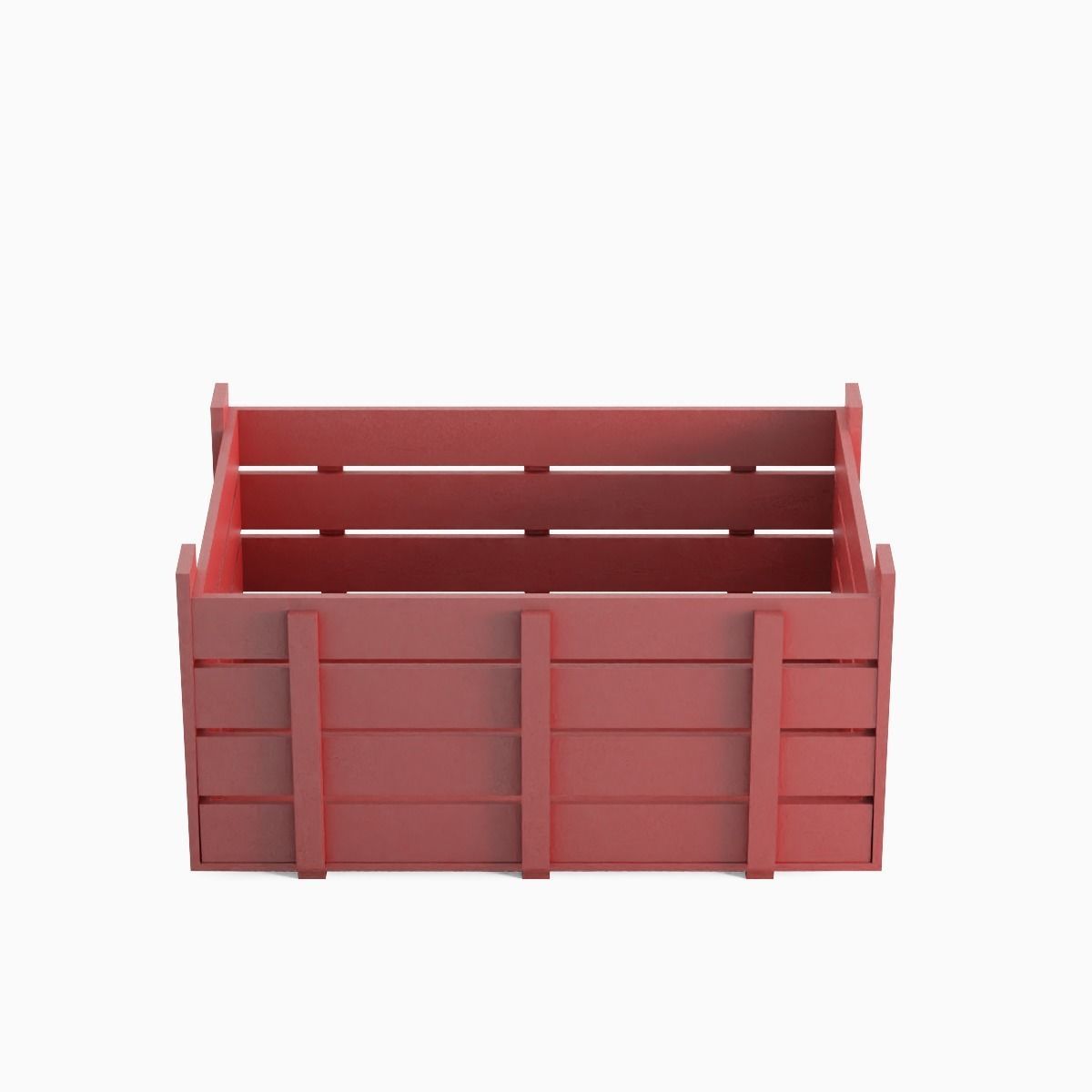 Plastic Crate 07 Low-poly 3D model_4