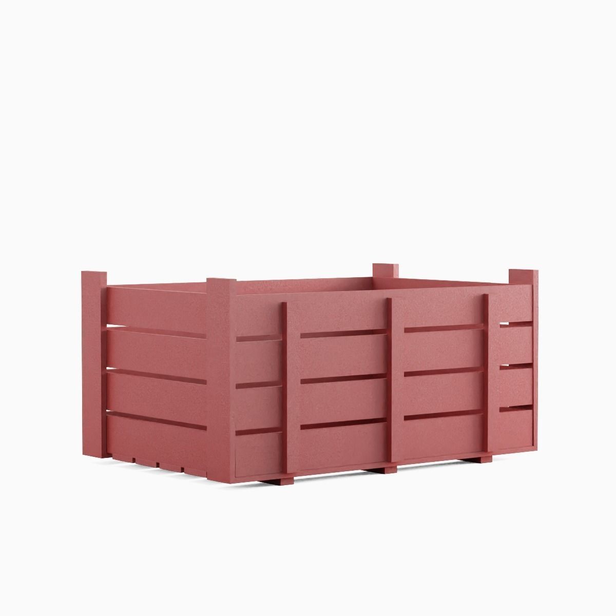 Plastic Crate 07 Low-poly 3D model_2