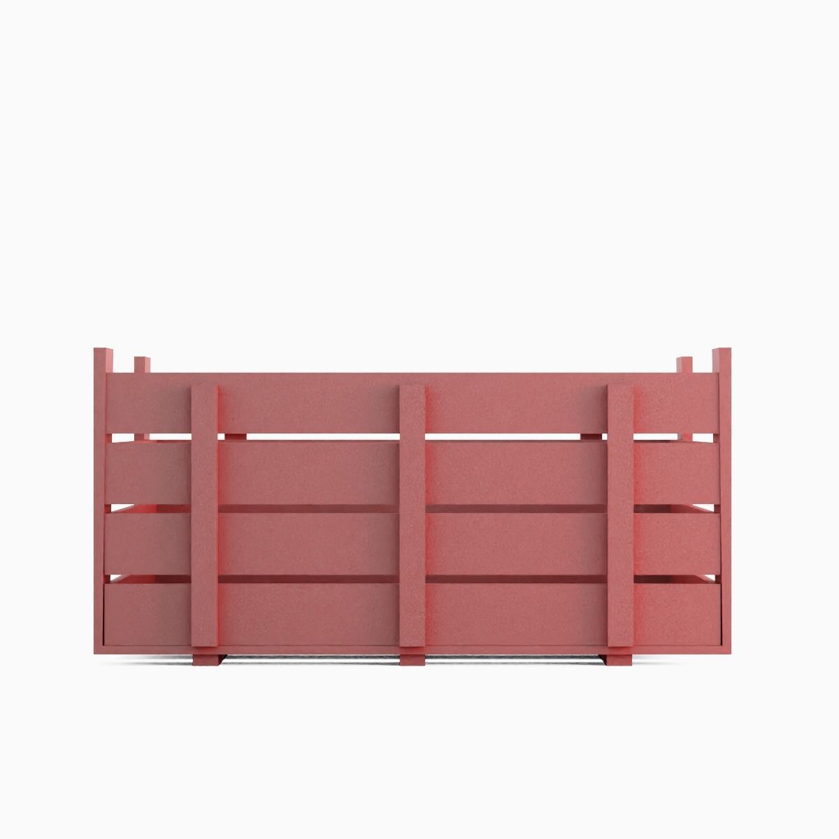 Plastic Crate 07 Low-poly 3D model_1