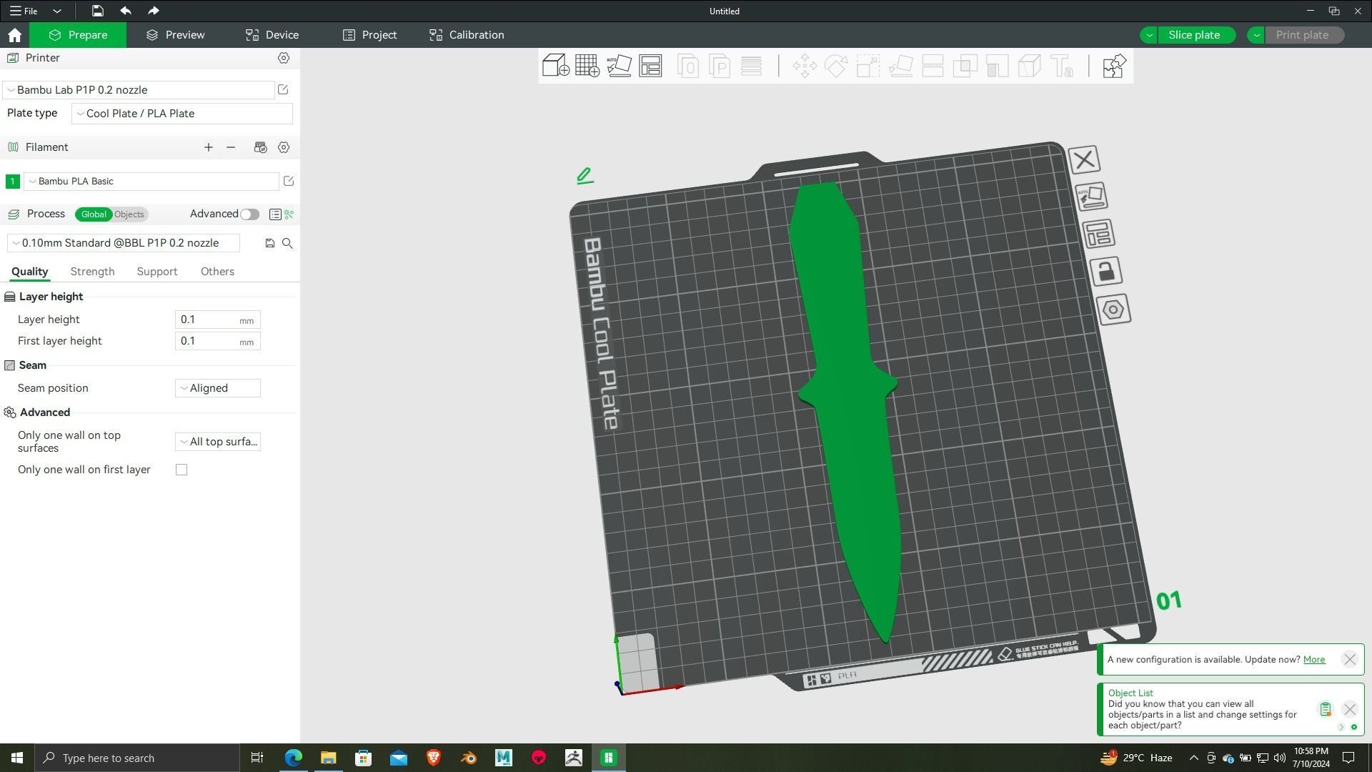 Birthday knife 3d printing ready model 3D print model_6