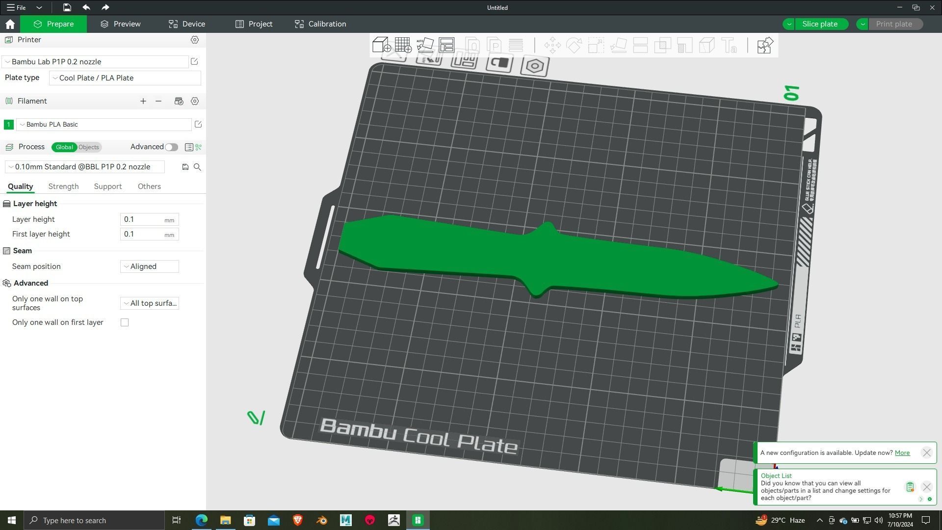 Birthday knife 3d printing ready model 3D print model_2