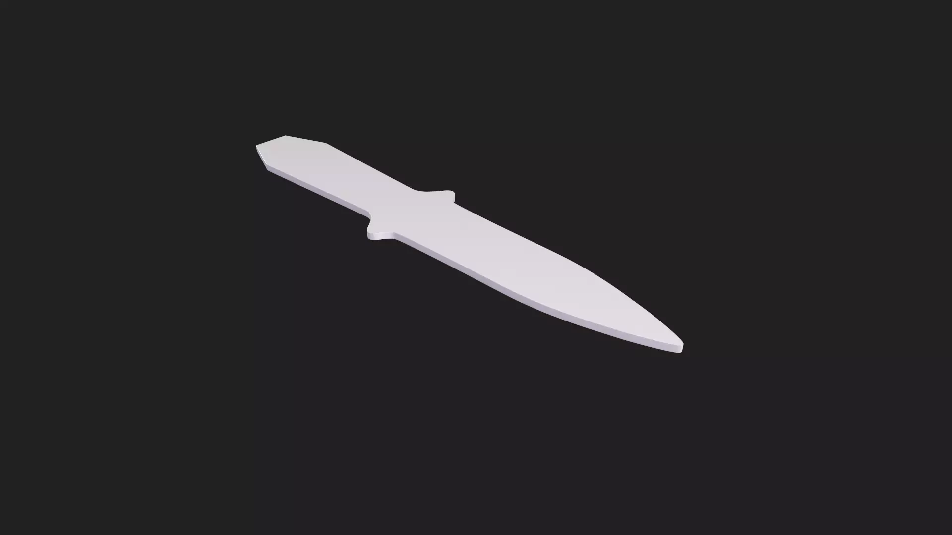 Birthday knife 3d printing ready model 3D print model_0