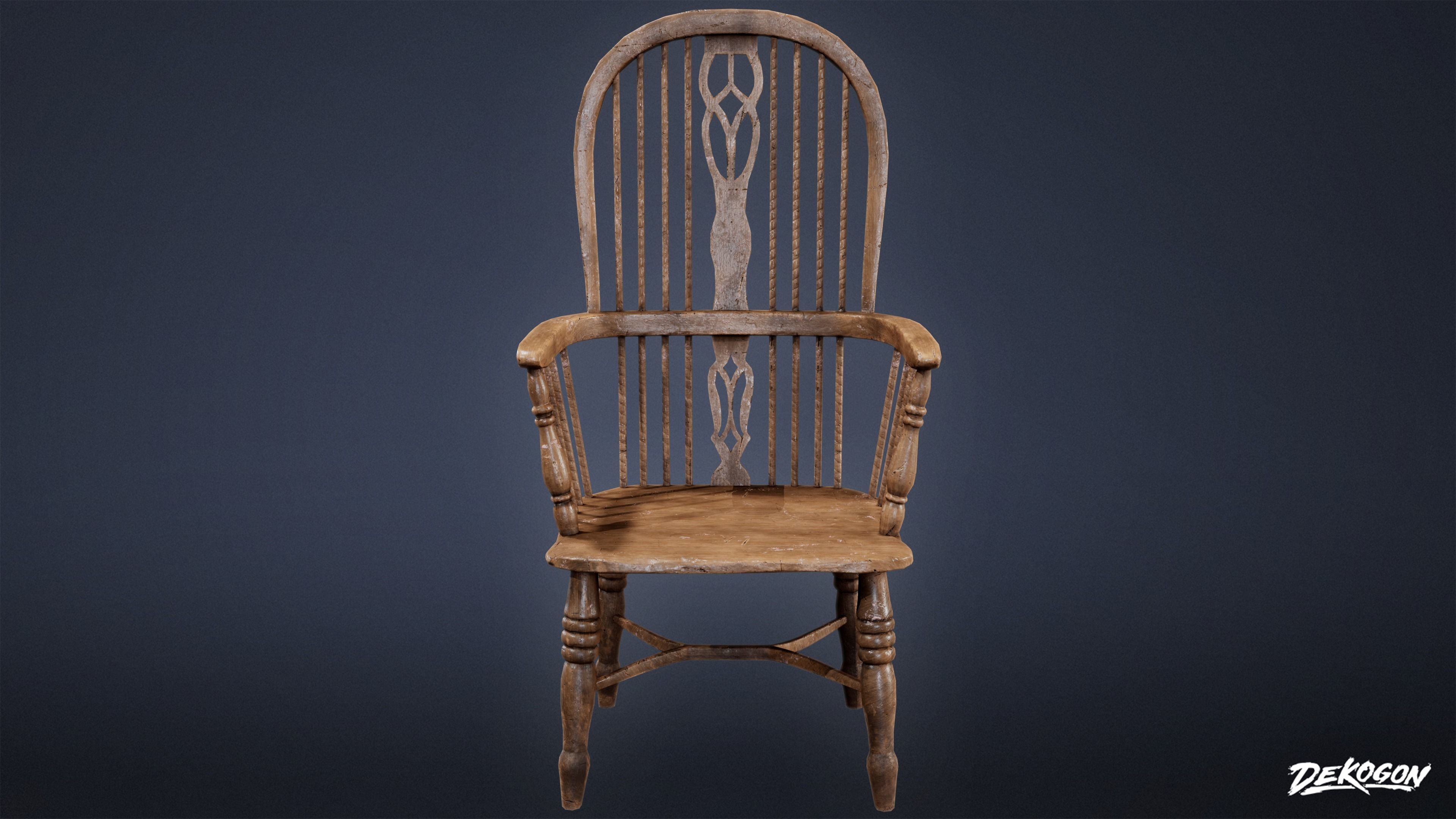 ATTIC - Chair 01 - LOW POLY Low-poly 3D model_1