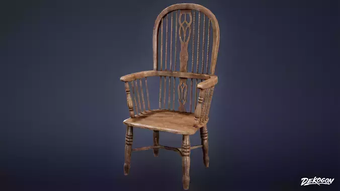 ATTIC - Chair 01 - LOW POLY