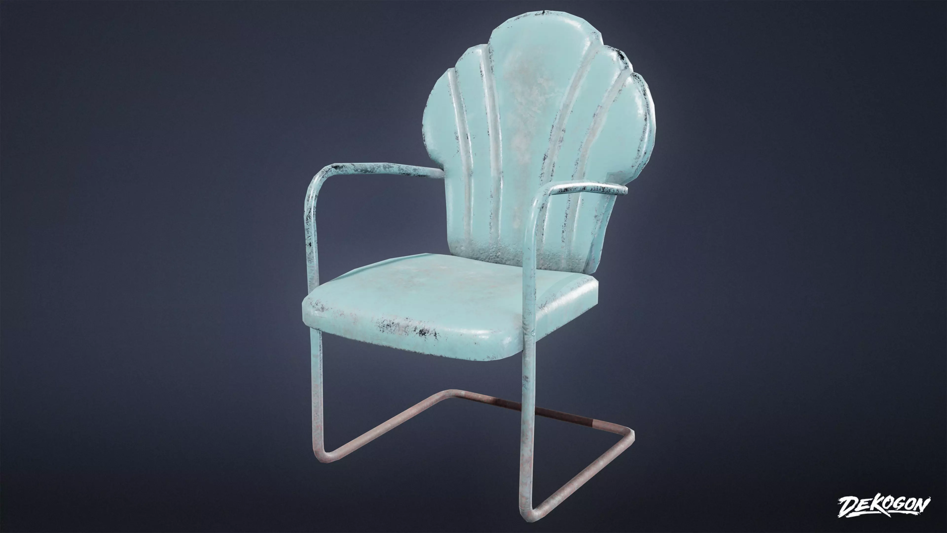 ATTIC - Chair 03 - LOW POLY Low-poly 3D model_0