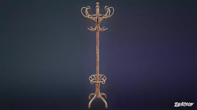 ATTIC - Coat Hanger 01 - LOW POLY
