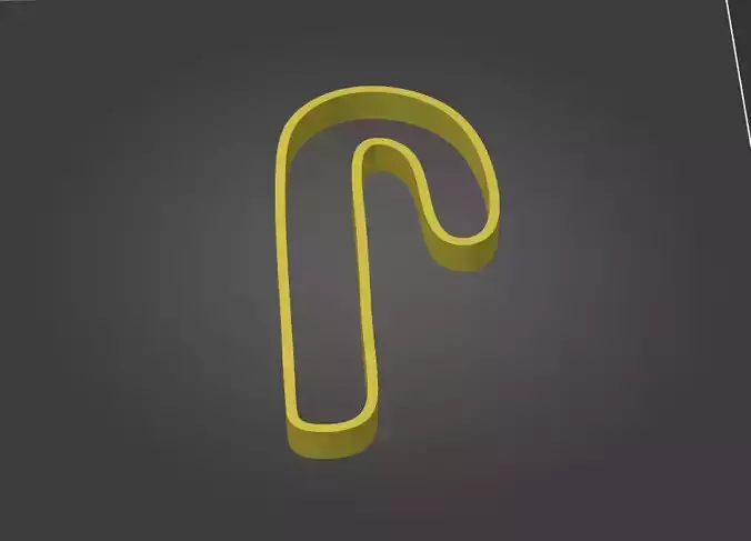 Christmas Cane Cookie Cutter - Cookie Cutter - Kitchen 3D print model Christmas Cane Cookie Cutter - Cookie Cutter - Kitchen 3D print model