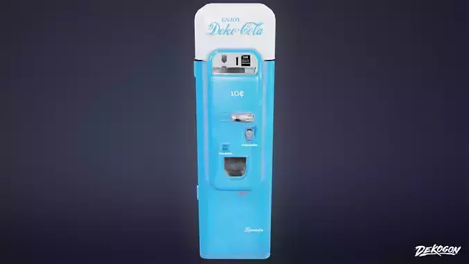 ATTIC - Deko Cola Machine 01 - LOW POLY