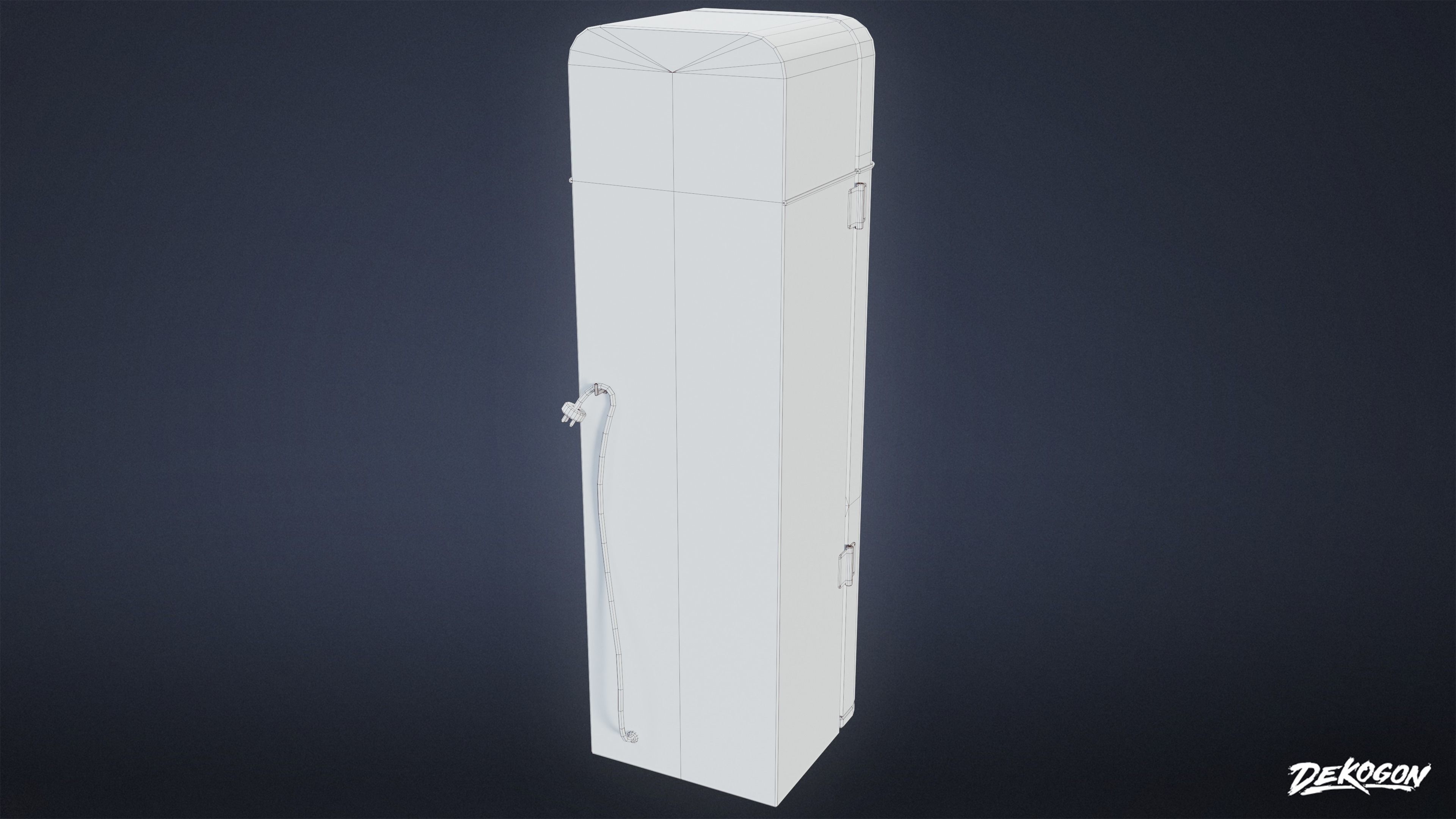 ATTIC - Deko Cola Machine 01 - LOW POLY Low-poly 3D model_9