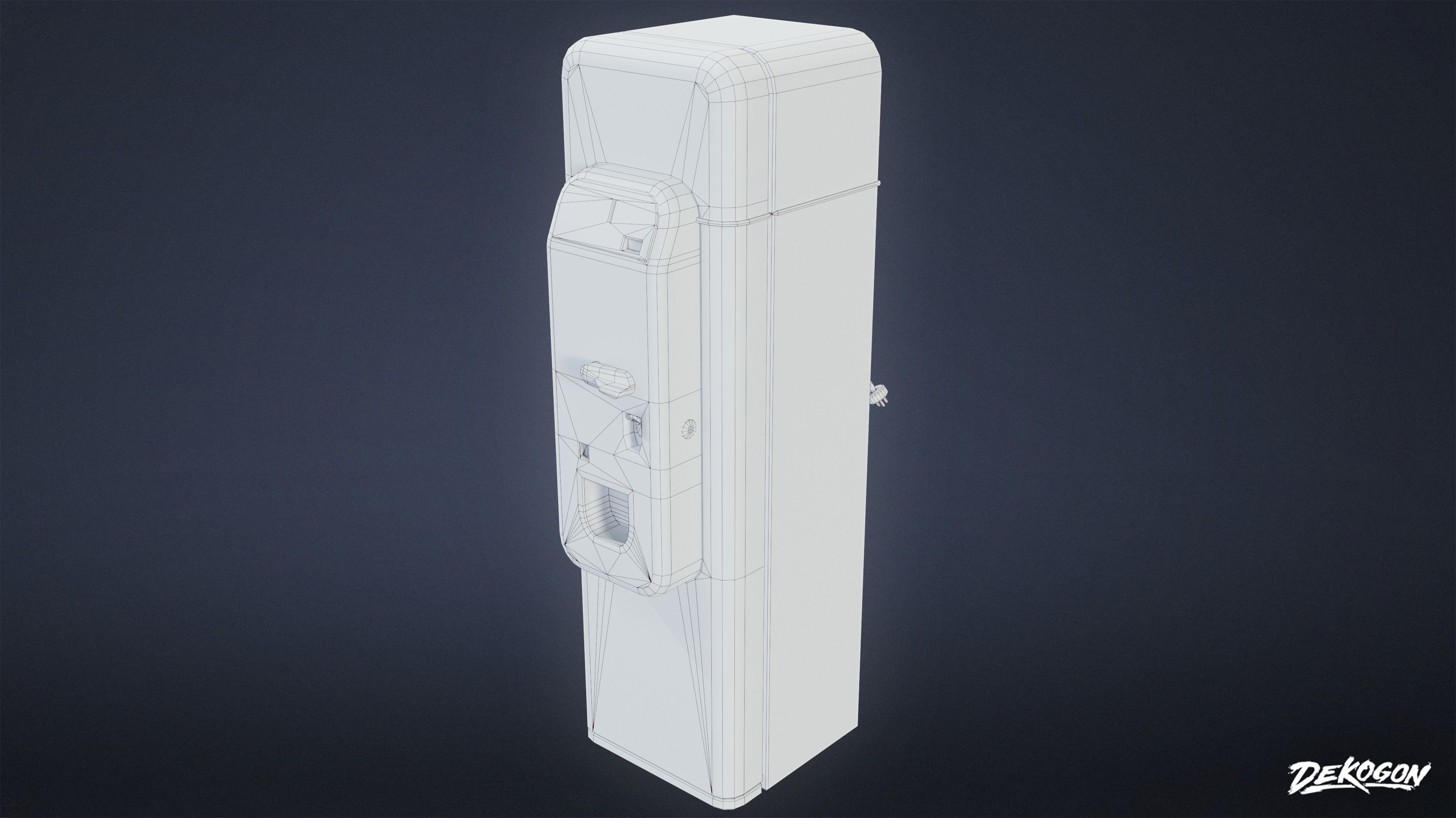 ATTIC - Deko Cola Machine 01 - LOW POLY Low-poly 3D model_8