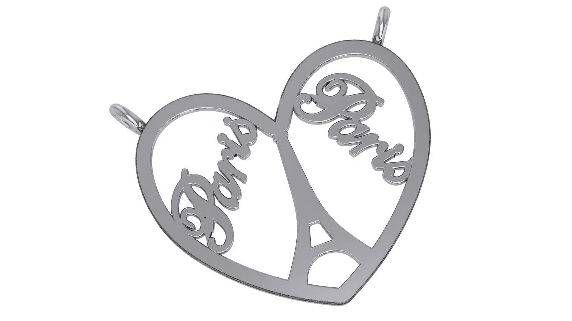 Paris Eiffel Tower Wire Mesh Plain Gold Pendant 3D print model_2