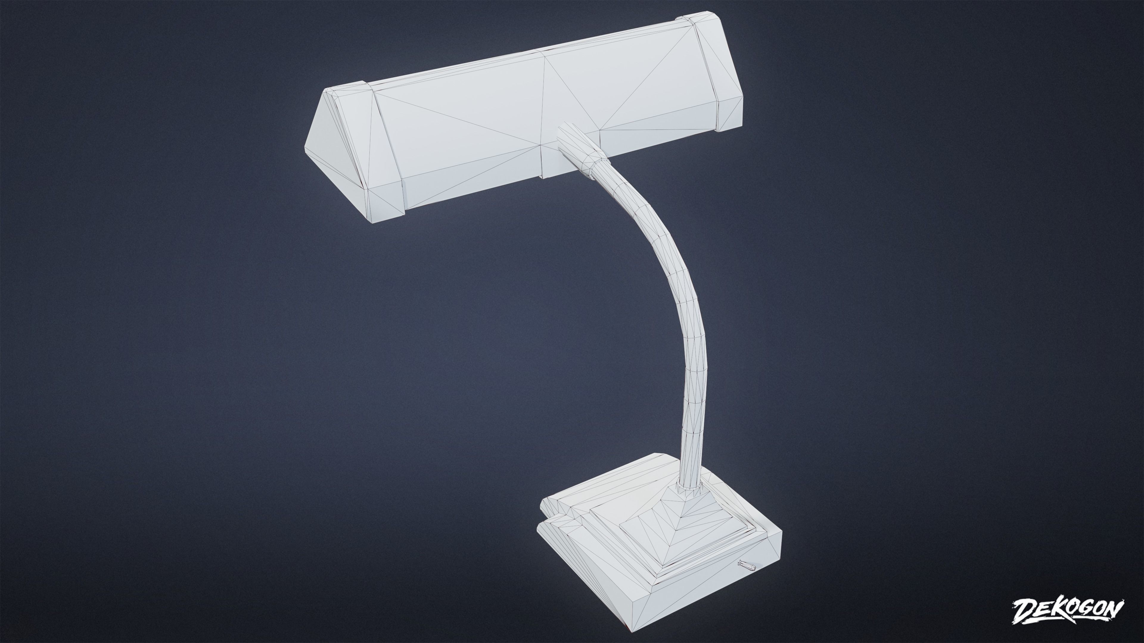 ATTIC - Desk Lamp 01 - LOW POLY Low-poly 3D model_7