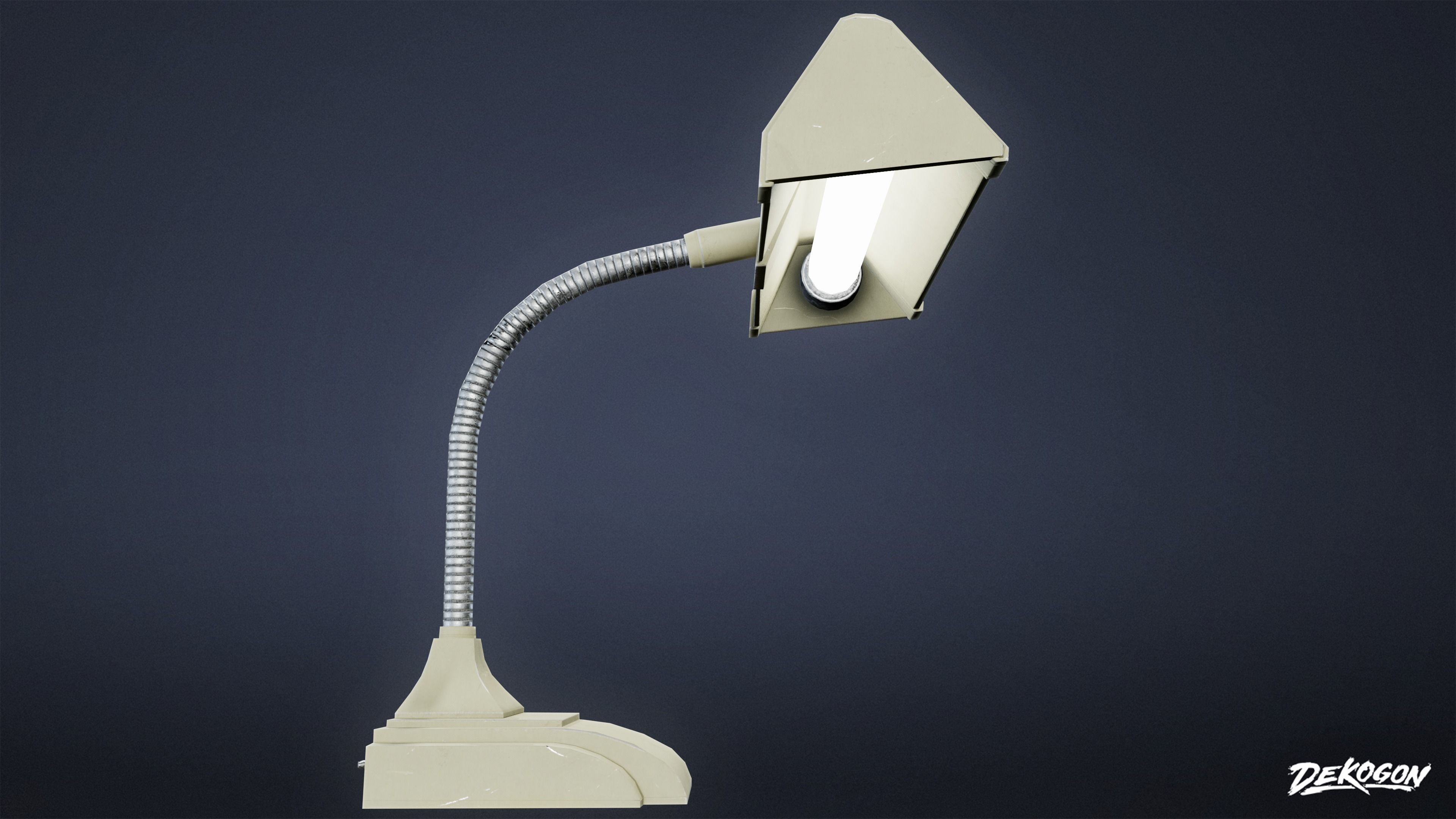 ATTIC - Desk Lamp 01 - LOW POLY Low-poly 3D model_4
