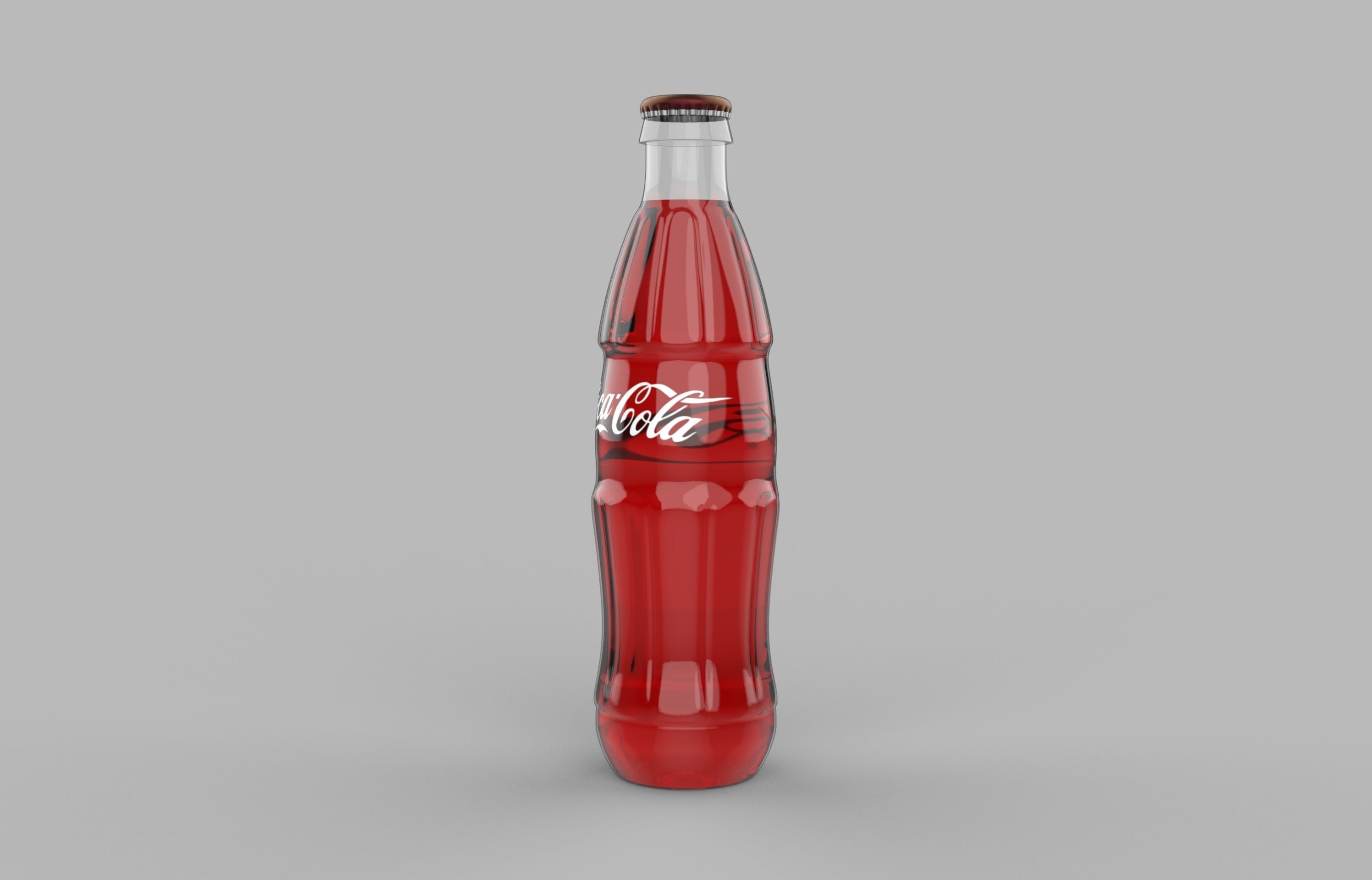 Coca-Cola Bottle 3D model_3