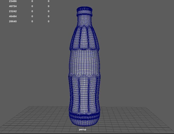 Coca-Cola Bottle 3D model_7