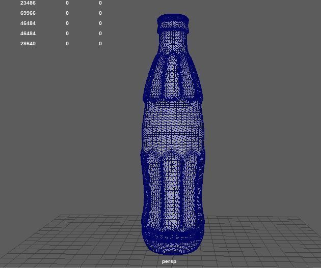 Coca-Cola Bottle 3D model_8