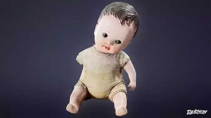 ATTIC - Doll 01 - LOW POLY