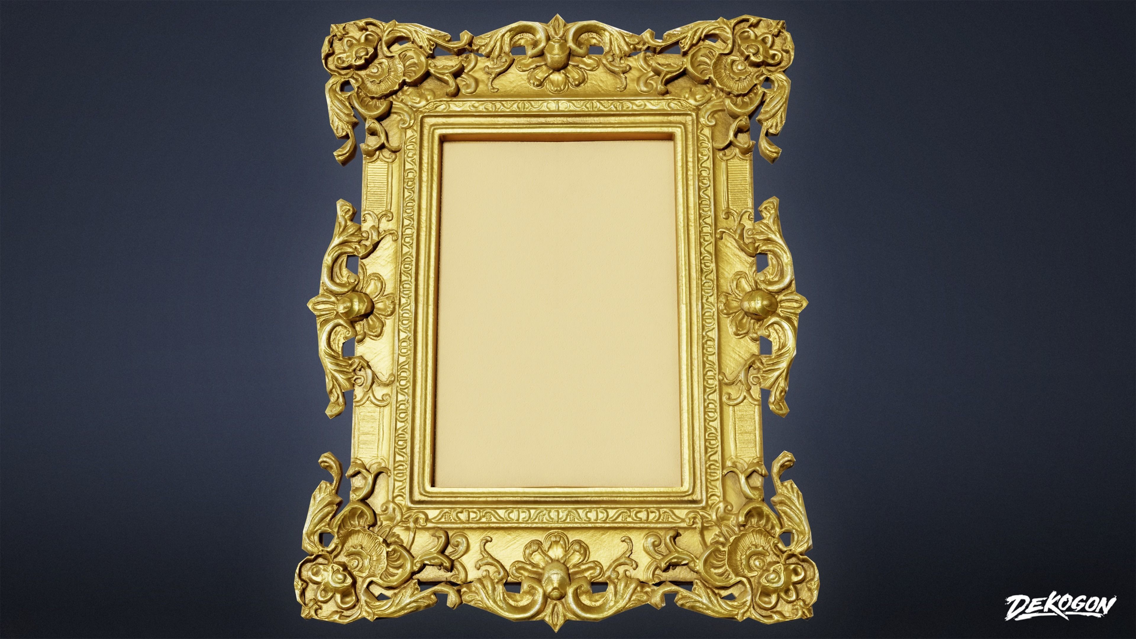 ATTIC - Frame 01 - LOW POLY Low-poly 3D model_2