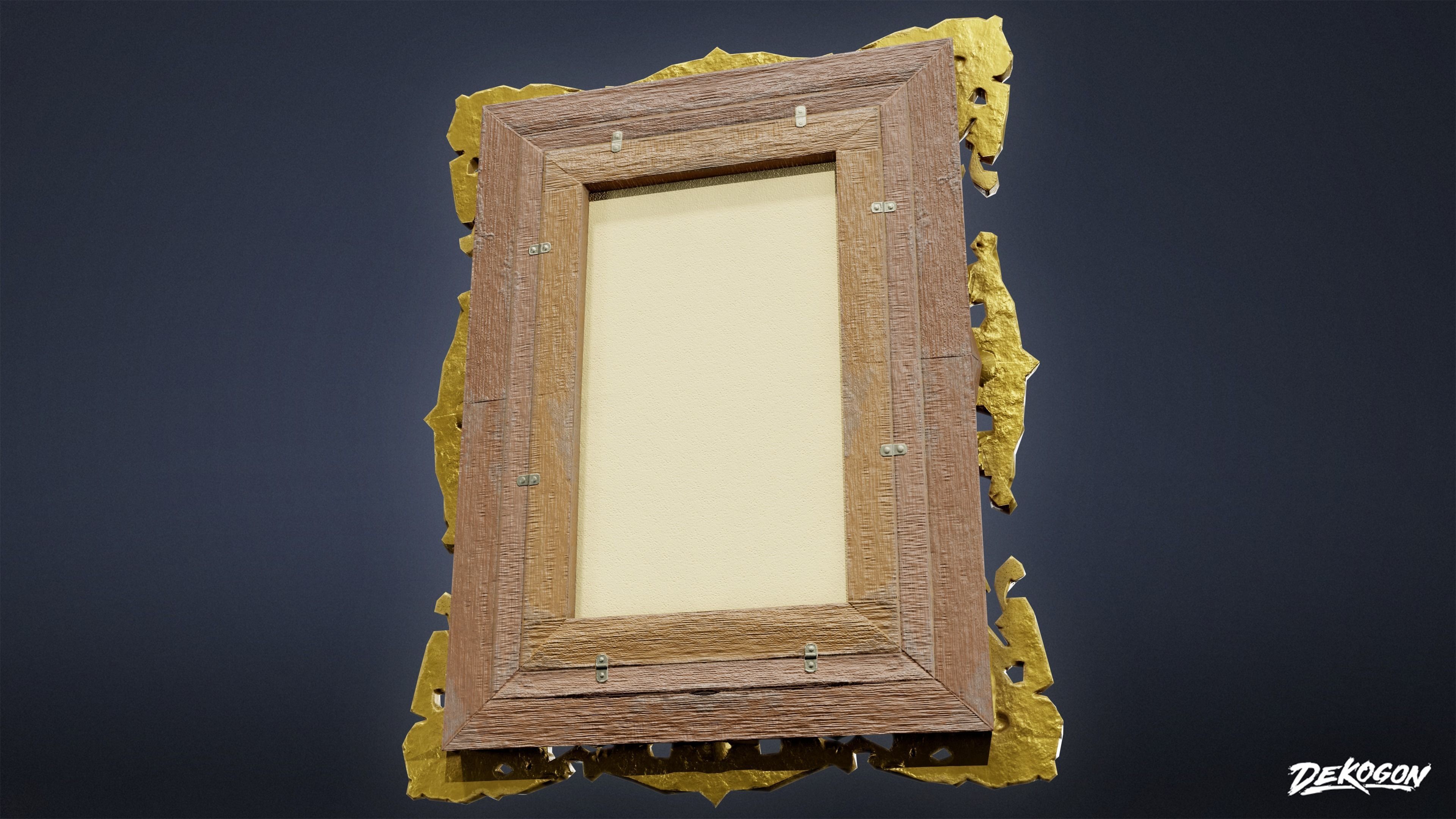 ATTIC - Frame 01 - LOW POLY Low-poly 3D model_4