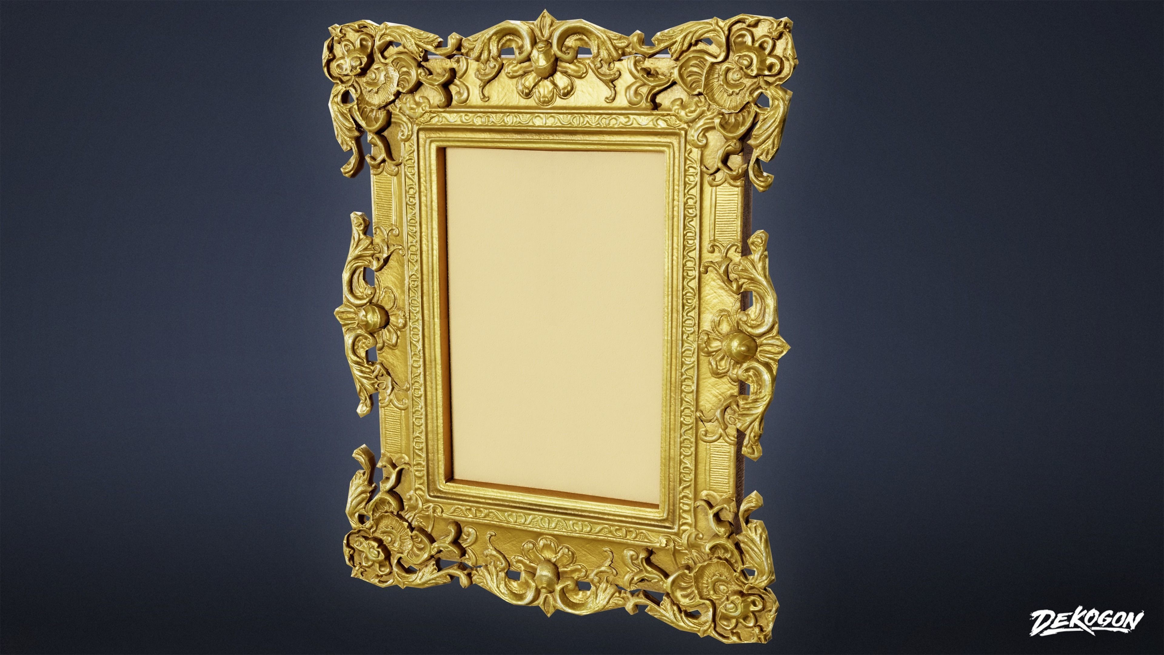 ATTIC - Frame 01 - LOW POLY Low-poly 3D model_1