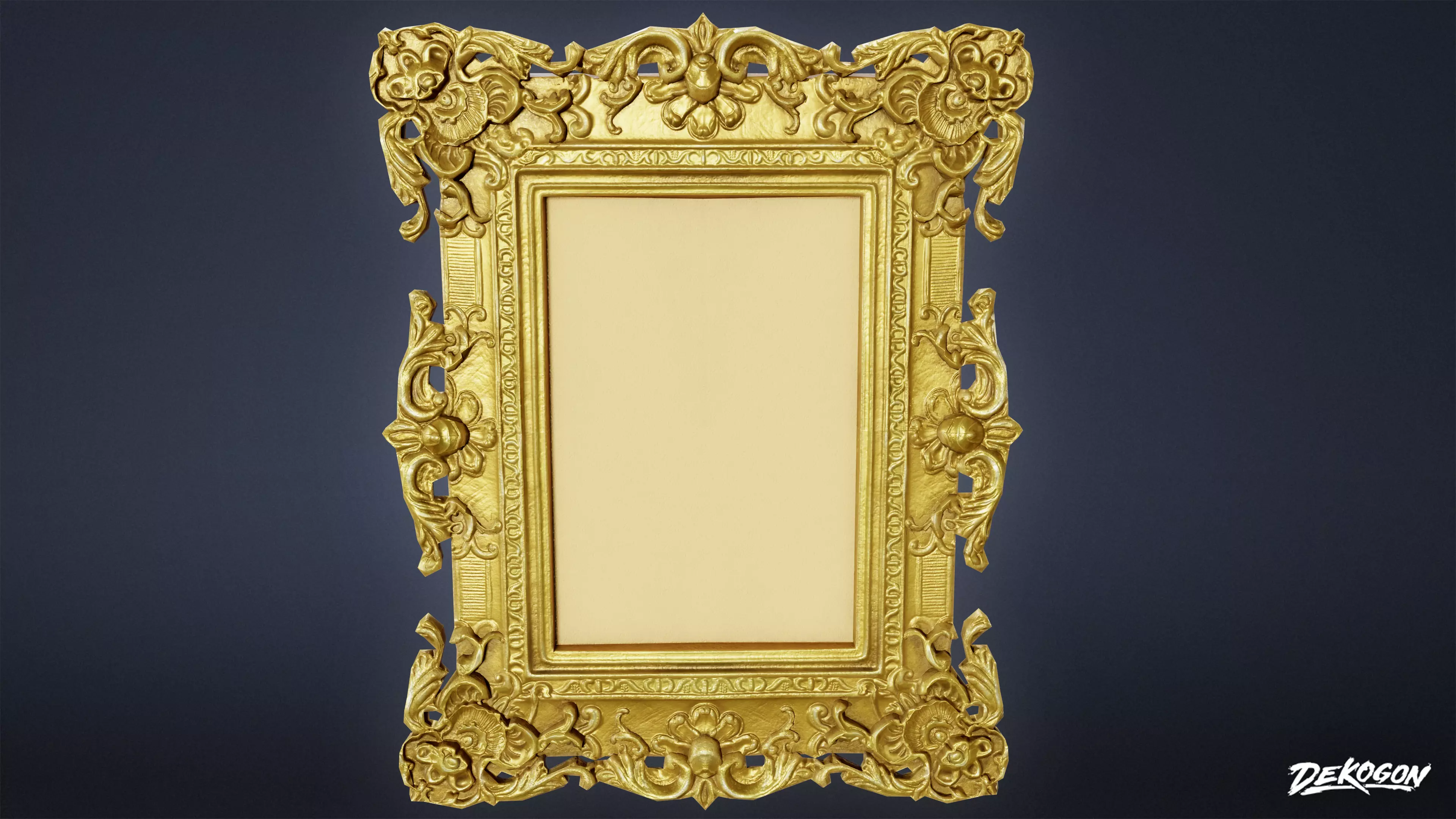 ATTIC - Frame 01 - LOW POLY Low-poly 3D model_0