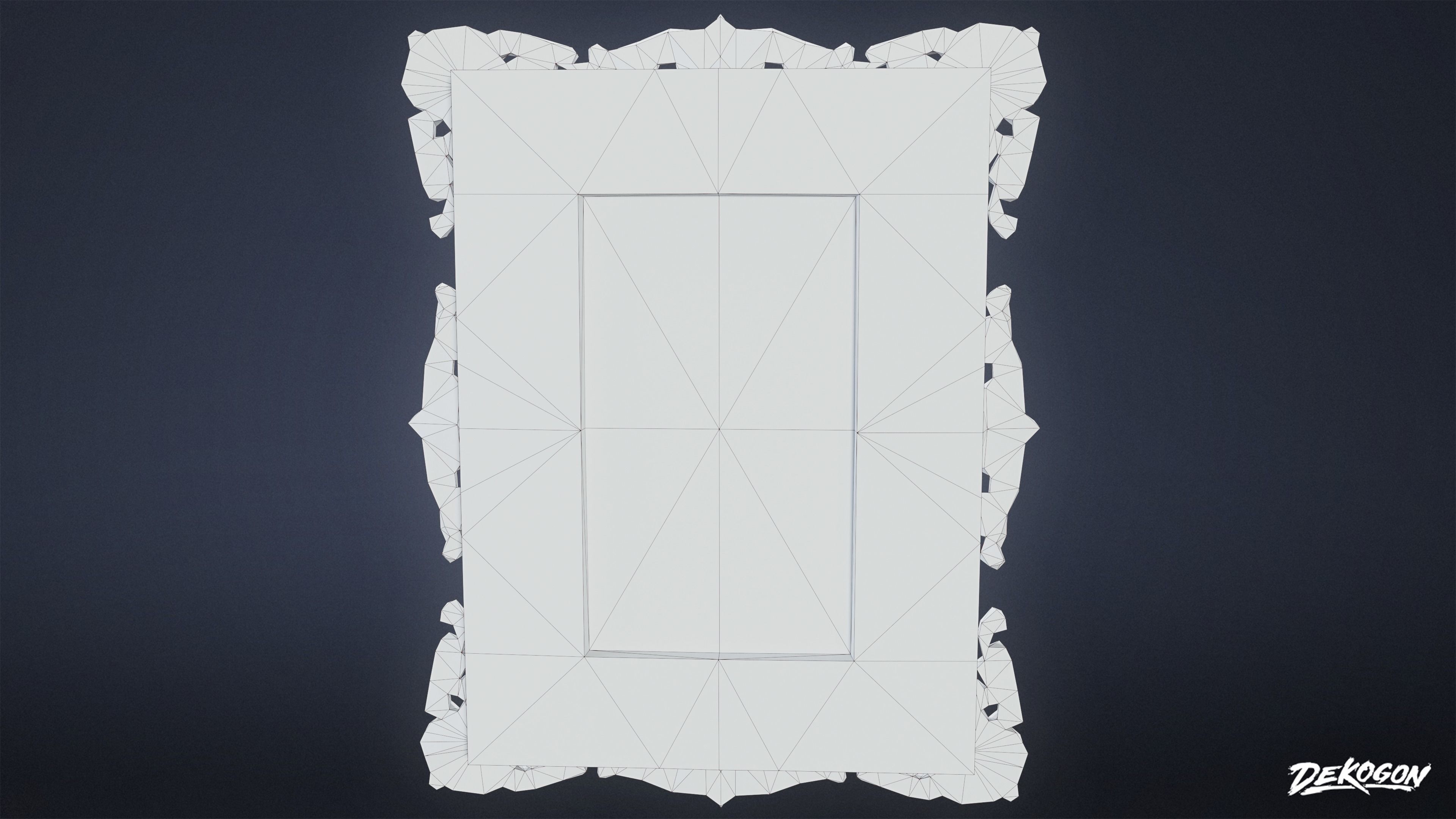 ATTIC - Frame 01 - LOW POLY Low-poly 3D model_9