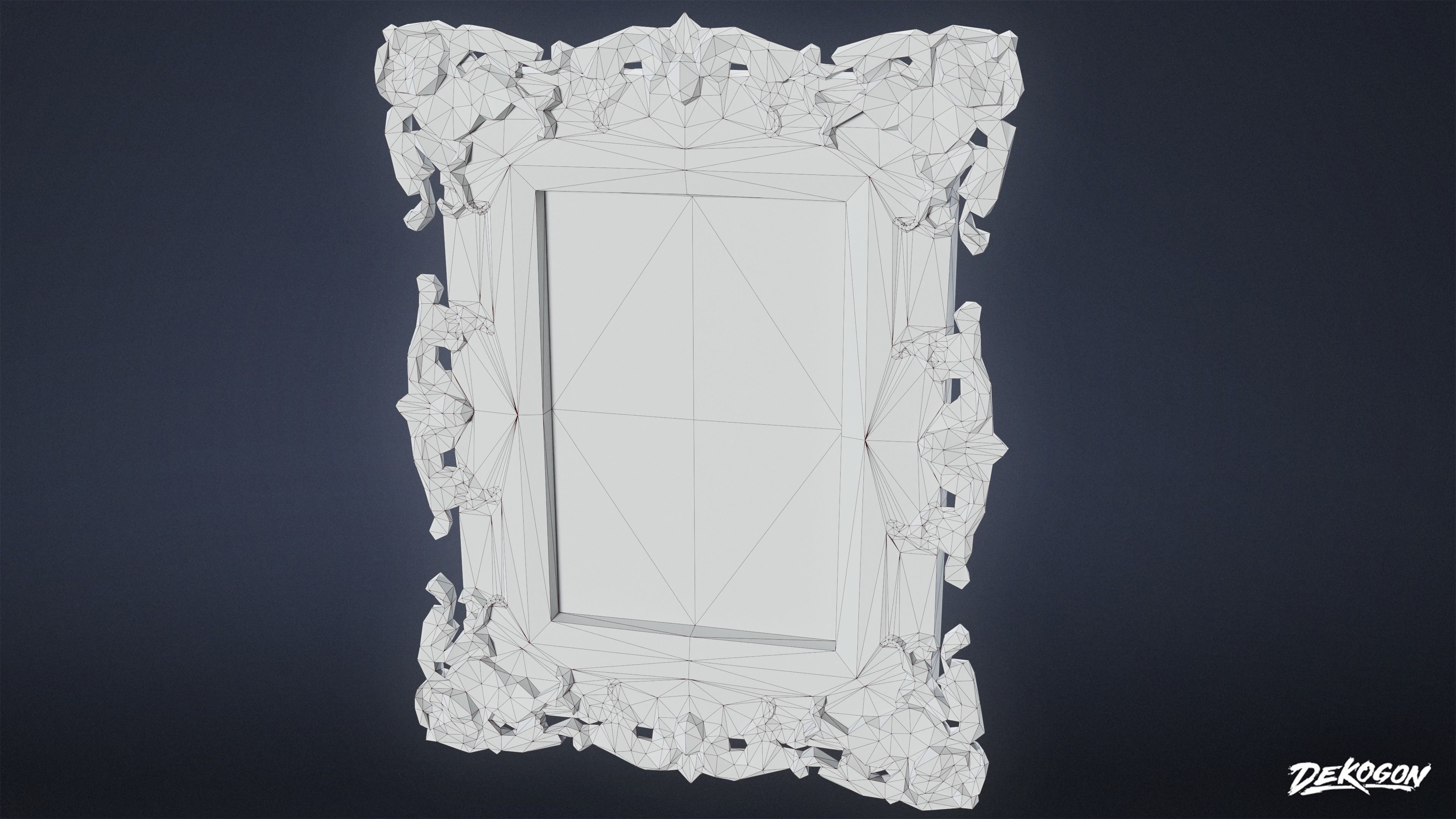 ATTIC - Frame 01 - LOW POLY Low-poly 3D model_8
