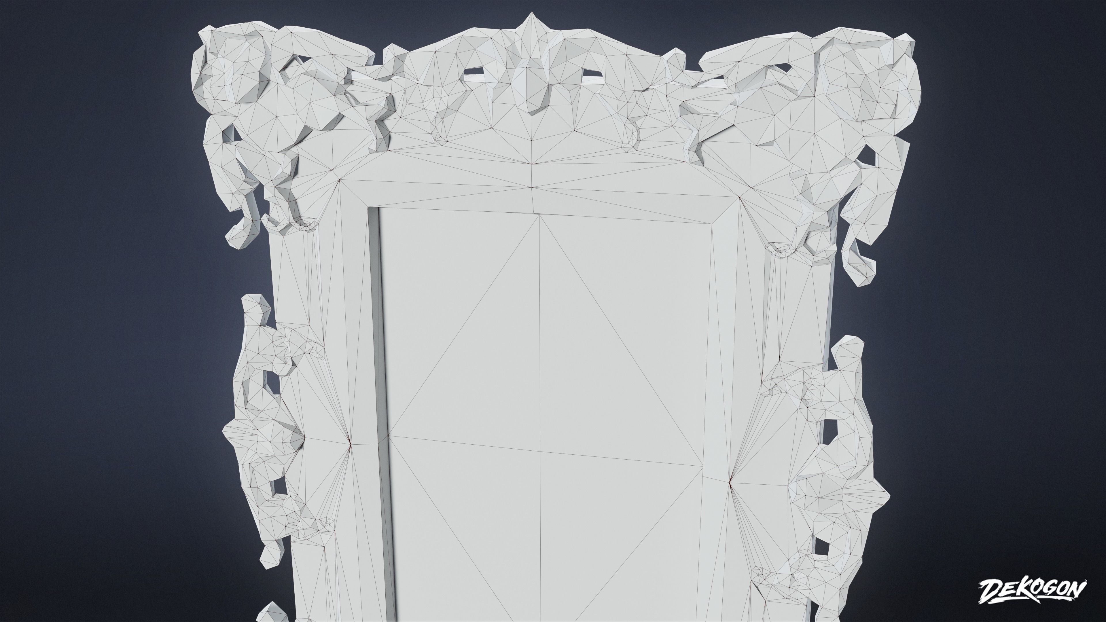 ATTIC - Frame 01 - LOW POLY Low-poly 3D model_7