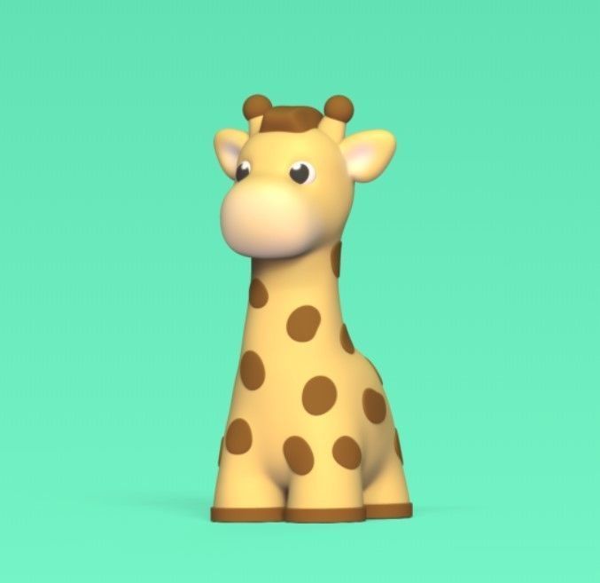 Long Giraffe 3D print model_2