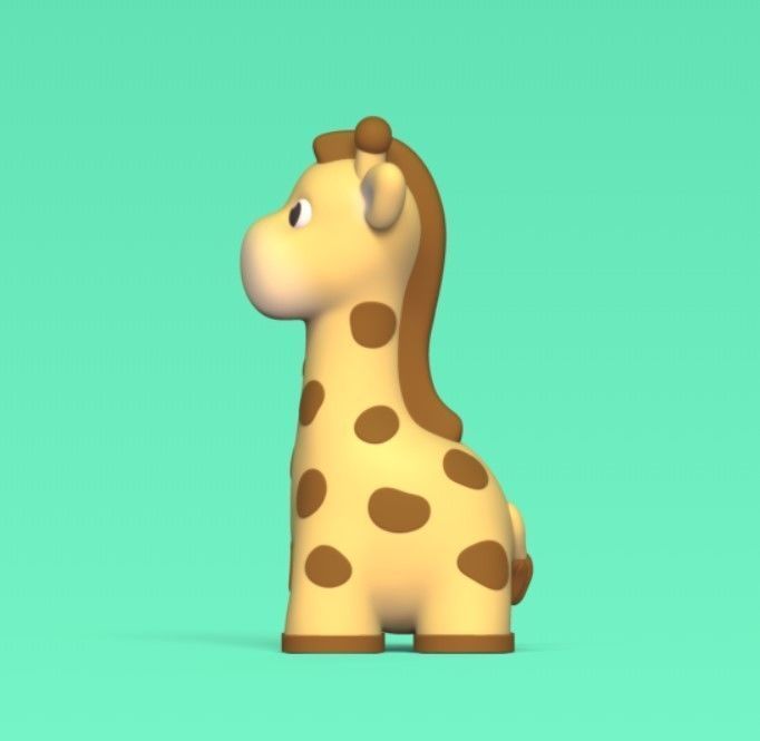 Long Giraffe 3D print model_3