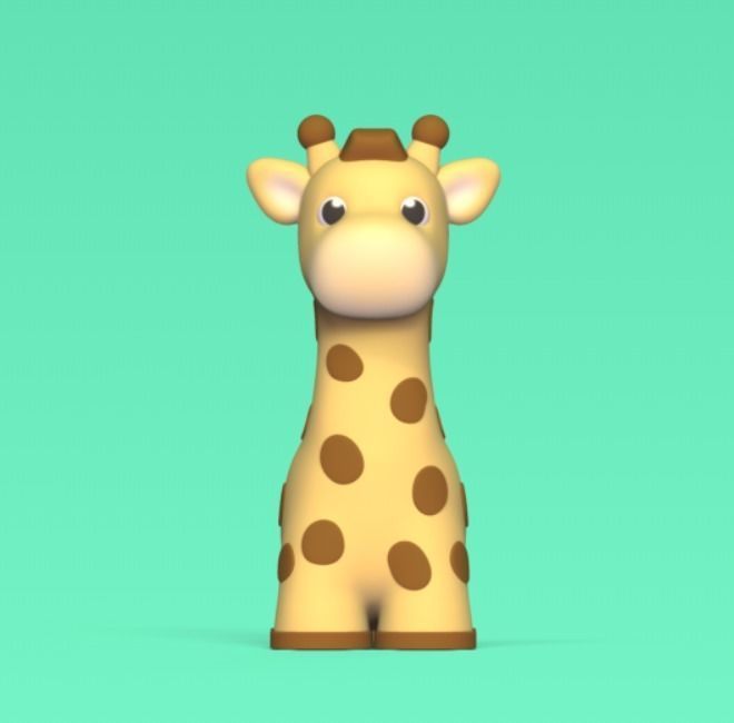 Long Giraffe 3D print model_1