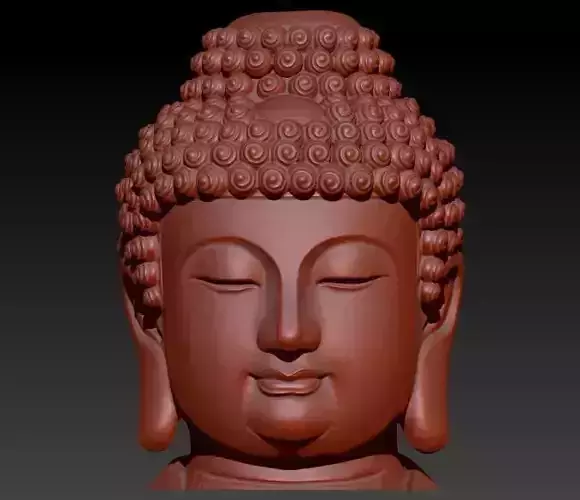 Buddha head pendant Hollow Jewelry 3D print model