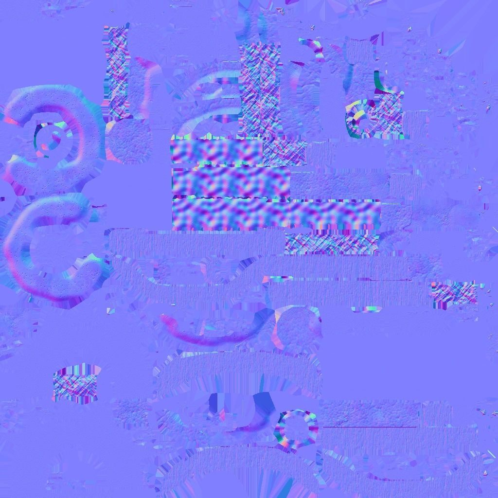 Simpson keyblade  Low-poly 3D model_9