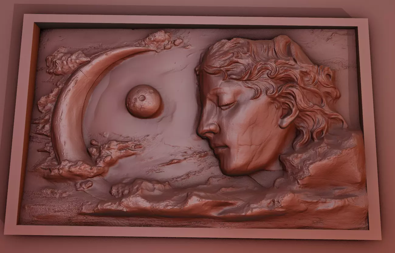 Dreams of the Cosmos 3d art sculpture 3D print model