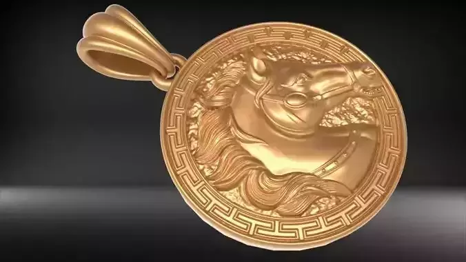 Versace pendant fashion horse Necklace Charm Jewelry