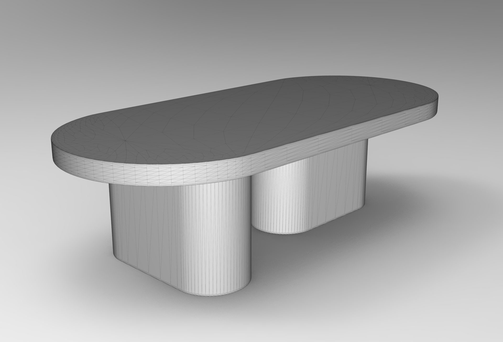 When Side Table Low-poly 3D model_5
