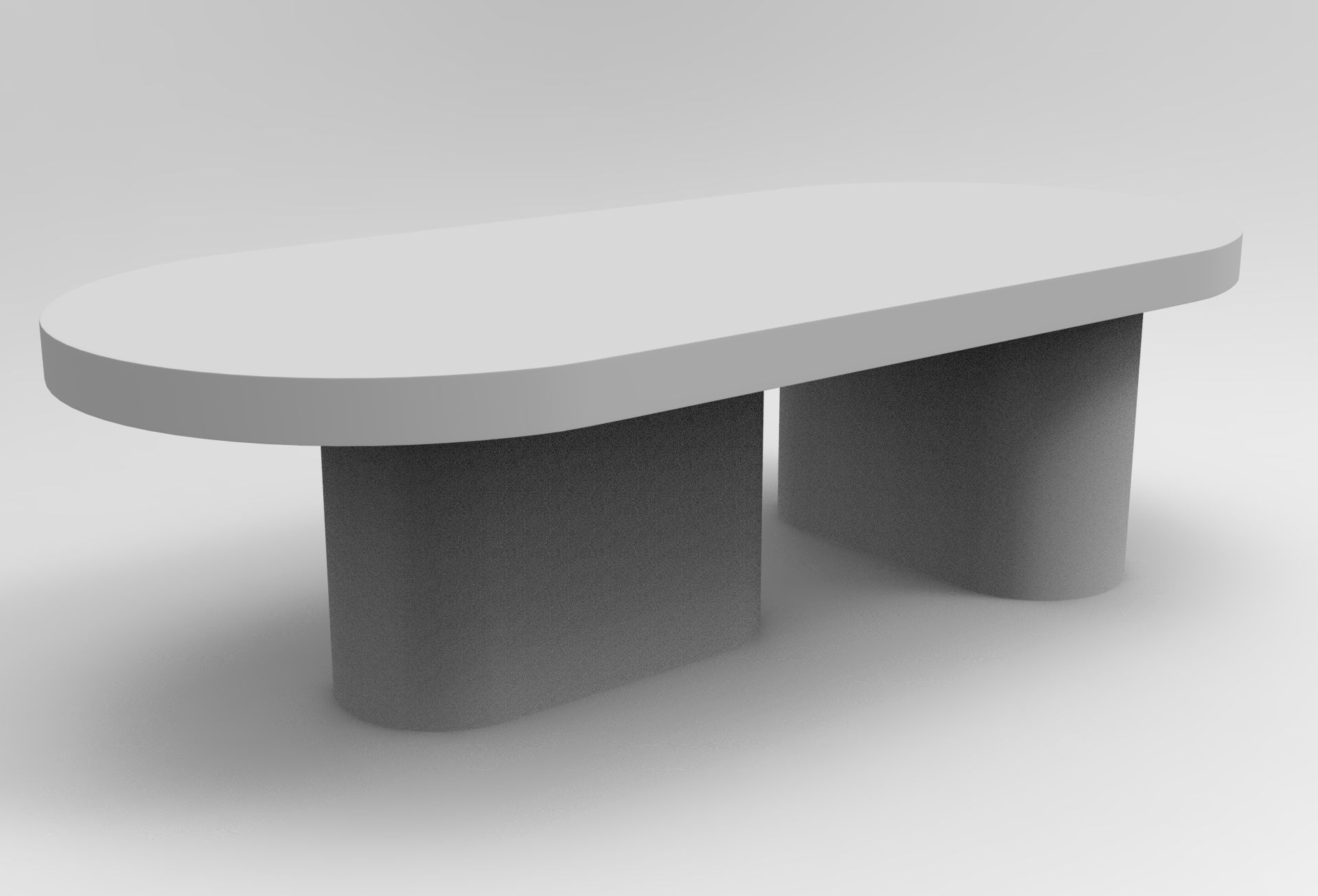 When Side Table Low-poly 3D model_7