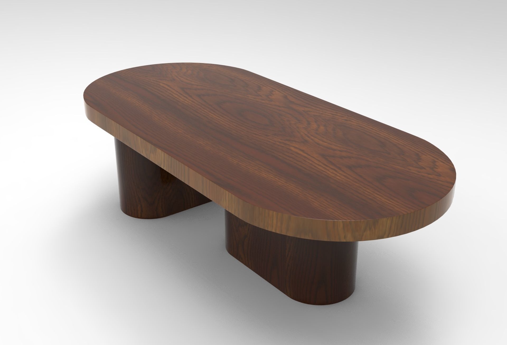 When Side Table Low-poly 3D model_3