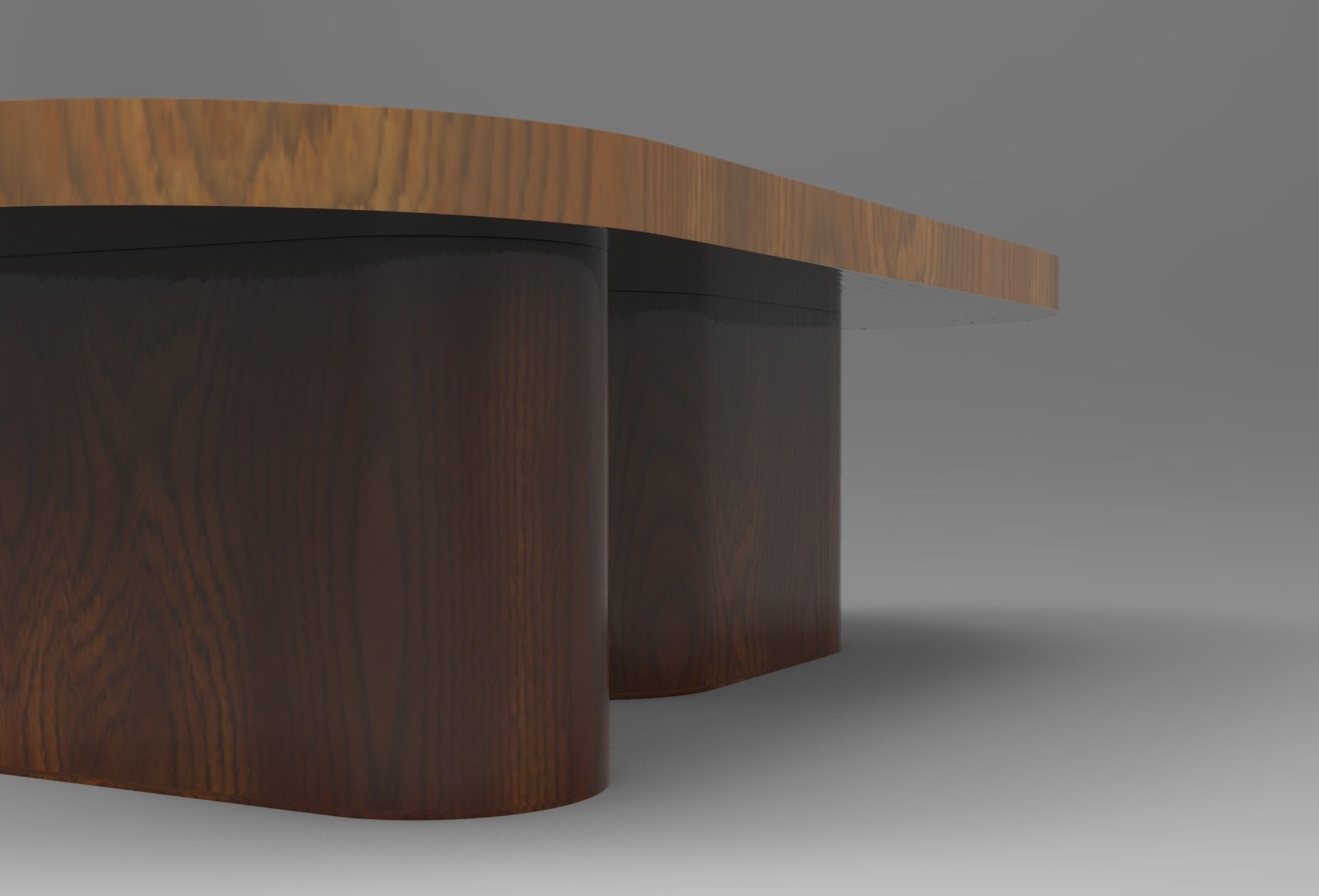 When Side Table Low-poly 3D model_4